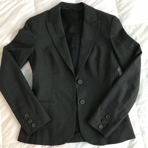 Theory grey blazer size 0